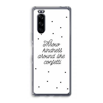 Confetti: Sony Xperia 5 Transparant Hoesje
