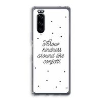 Confetti: Sony Xperia 5 Transparant Hoesje