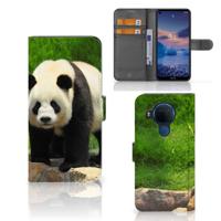Nokia 5.4 | Telefoonhoesje | Met pasjeshouder | Panda