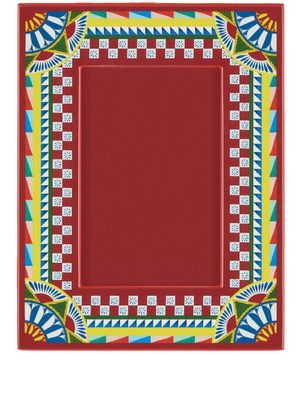 Dolce & Gabbana cadre photo à imprimé Carretto - Rouge