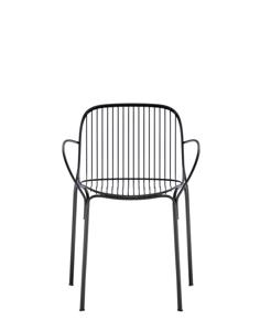 Kartell Hiray Tuinstoel met Armleuning - Zwart