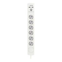 Stopcontactenstrip 6 Tomas met Interruptor TM Electron 230 V Stopcontactenstrip 6 Tomas met Interruptor TM Electron 230 V