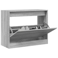VidaXL Schoenenkast 80x34x63 cm bewerkt hout grijs sonoma eikenkleurig