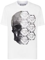 Philipp Plein t-shirt en coton à imprimé graphique - Blanc