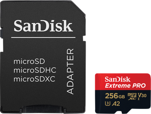 SanDisk Extreme PRO 256 GB MicroSDXC UHS-I Klasse 10