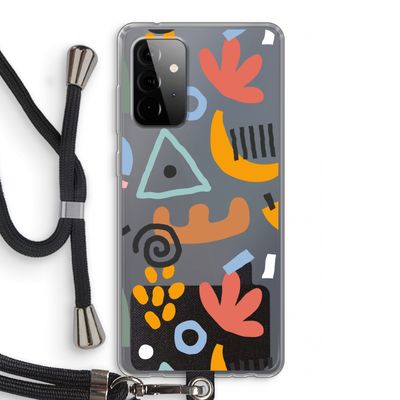 Abstract: Samsung Galaxy A72 5G Transparant Hoesje met koord