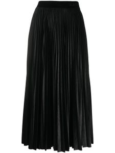 Valentino Garavani jupe mi-longue plissée - Noir