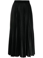 Valentino Garavani jupe mi-longue plissée - Noir