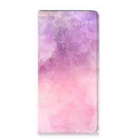 Bookcase Samsung Galaxy A14 5G Pink Purple Paint
