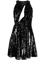 PINKO robe évasée à sequins - Noir