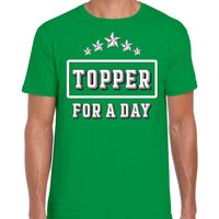 Topper for a day concert t-shirt voor de Toppers groen heren - thumbnail