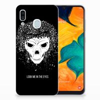 Silicone Back Case Samsung Galaxy A30 Skull Hair - thumbnail