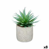 Decoratieve plant Vetplant Hout Plastic 17 x 21 x 17 cm (8 Stuks)