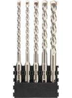 DeWalt Accessoires Houder + SDS Plus | 5 stuks | 6x160 mm x2, 8x160 mm x1, 10x160 mm x1, 12x160 mm x1 - DT70836-QZ