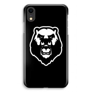 Angry Bear (black): iPhone XR Volledig Geprint Hoesje