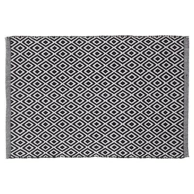 Sealskin Badmat Trellis 60x90 cm Katoen Zwart