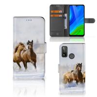 Huawei P Smart 2020 | Telefoonhoesje | Met pasjeshouder | Paarden