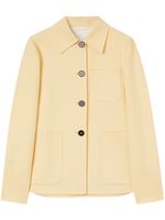 Jil Sander point-collar cotton shirt jacket - Jaune - thumbnail