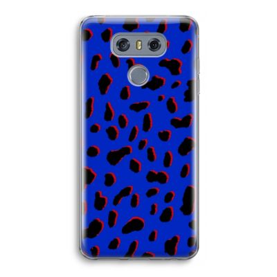 Blue Leopard: LG G6 Transparant Hoesje