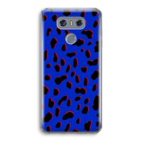 Blue Leopard: LG G6 Transparant Hoesje