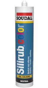 Soudal Silirub Color | Siliconenkit | Kwart Grijs Ral 7039 | 300 ml - 113228