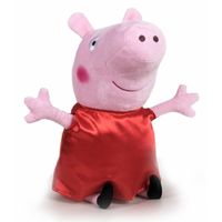 Peppa Pig big knuffels in rood pakje 31 cm knuffeldieren   -