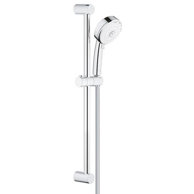 GROHE New Tempesta Cosmopolitan 100 Glijstangset - 60cm - ronde handdouche - 4 straalsoorten - gladde doucheslang - chroom/wit 27580002