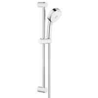 GROHE New Tempesta Cosmopolitan 100 Glijstangset - 60cm - ronde handdouche - 4 straalsoorten - gladde doucheslang - chroom/wit 27580002