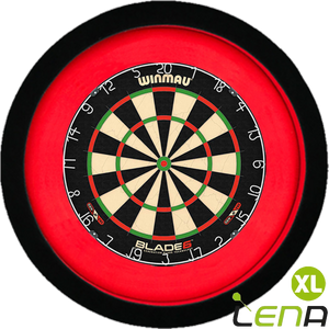 LENA Dartboard Lighting Deluxe XL Red/Black