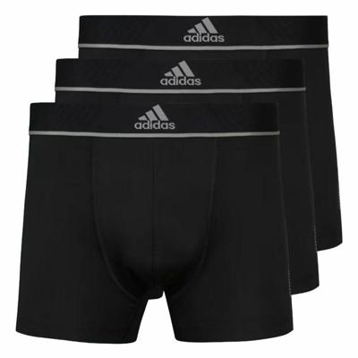 Heren Boxer Shorts Adidas Active Micro Flex Eco Zwart 3 Stuks - Maat: S