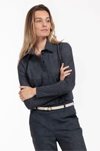 Studio Anneloes Poppy Blind Denim Shirt 12431 Blouse 9000 Black