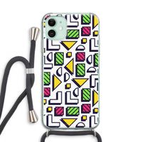 8-bit N°4: iPhone 11 Transparant Hoesje met koord