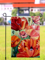 12 x 18 Double Sided Printed Flowers Welcome Home Garden Flag Yard Flag Holiday Outdoor Decor Flag