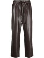 Nanushka pantalon Jain en cuir artificiel - Marron