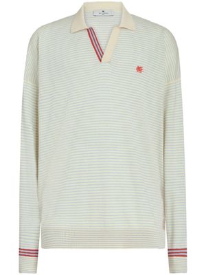 ETRO polo à rayures - Tons neutres