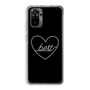 Best heart black: Xiaomi Redmi Note 10 Pro Transparant Hoesje