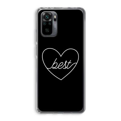 Best heart black: Xiaomi Redmi Note 10 Pro Transparant Hoesje