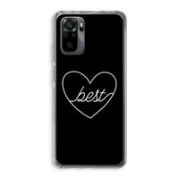 Best heart black: Xiaomi Redmi Note 10 Pro Transparant Hoesje
