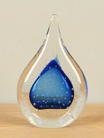 Druppel blauw 14 cm 801012BL