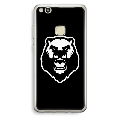 Angry Bear (black): Huawei Ascend P10 Lite Transparant Hoesje