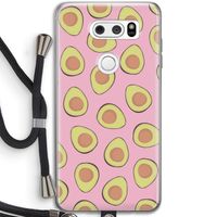 Dancing avocados: LG V30 Transparant Hoesje met koord