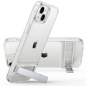 iPhone 14/13 Metal Kickstand Case - Clear