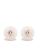 Fernando Jorge boucles d'oreilles en or rose 18ct serties d'opal et de diamants