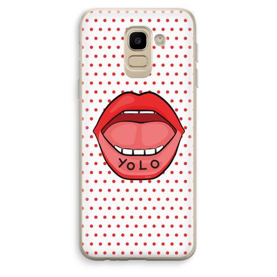 Yolo Denise: Samsung Galaxy J6 (2018) Transparant Hoesje