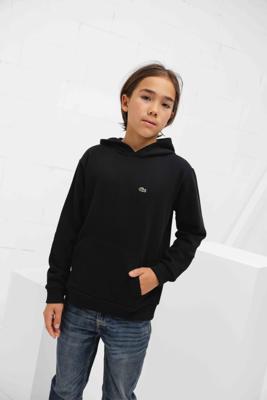 Lacoste Fleece Hoodie Kids Zwart - Maat 128 - Kleur: Zwart | Soccerfanshop