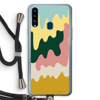 Baar B: Samsung Galaxy A20s Transparant Hoesje met koord