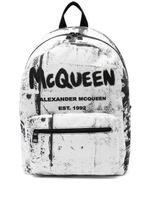 Alexander McQueen sac à dos Graffiti Metropolitan - Blanc