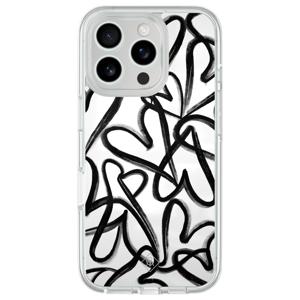 iPhone 16 Pro Max hybride hoesje - Midnight hearts