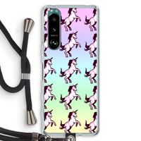 Musketon Unicorn: Sony Xperia 5 III Transparant Hoesje met koord