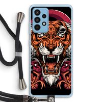 Tiger and Rattlesnakes: Samsung Galaxy A52 Transparant Hoesje met koord